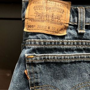 Vintage Orange Tab Levi 505